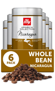 illy Nicaragua Single Origin Bold Roast / 8.8 Ounce (Pack of 6) / Whole Bean Coffee