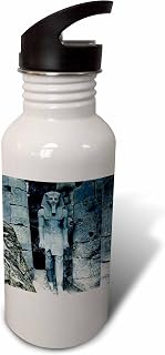Vintage Great Court of Ramses II Luxor Egypt Magic Lantern Slide 21 oz Sports Water Bottle