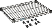 Black Epoxy Wire Shelf Size: 1.75" H x 24" W x 18" D