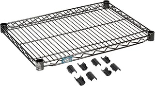 Black Epoxy Wire Shelf Size: 1.75" H x 24" W x 18" D