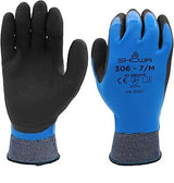 SHOWA 306 Double Coated Natural Latex General Purpose Work Glove with Nylon/Poly Liner, 13-Gauge, Large (1 Pair)