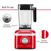K400 Variable Speed Blender with Tamper - KSB4028 - Passion Red by KitchenAid – 56 ounces, 16.0 fluid_ounces, Plastic, Passion Red, Model KSB4028PA