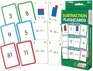 Junior Learning Subtraction Flash Cards