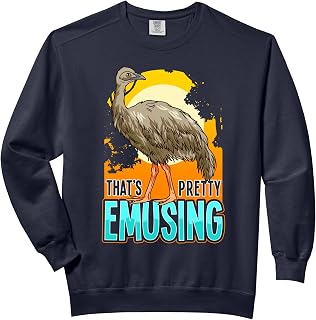 Emu Design For Flightless Bird Lover - That's Pretty Emusing Comfort Colors Adult Sweatshirt