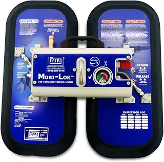 3M DBI-SALA Mobi-Lok 2200107 Aviation Industry Self Contained Vacuum Anchor System, Without Air Bottle Attachment (External Air Only), Carrying Case, Blue/Black