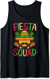 Fiesta Squad Cinco De Mayo Matching Mexican For Women Men Tank Top