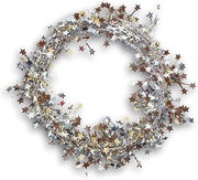 Darice Foil Star Garland: Silver, 9'