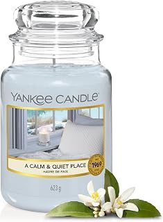 Yankee Candle A Calm and Quiet Place Jar, Grey, 10.7 x 10.7 x 16.8 cm