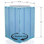 Azar Displays Pegboard + Hooks / Blue / 14 inches (W) x 14 inches (D) x 21 inches (H) Panels & Units