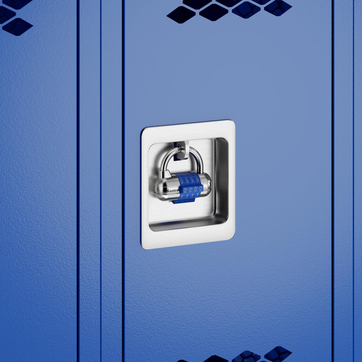 Resettable Combination Padlock by Master Lock – 2 Pack, Metal, Blue, Pack of 2, Model 1523BLUEC2