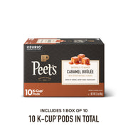 Peet's Coffee Caramel Brûlée / 10 Count (Pack of 1) / 1 Single-Serve Capsules & Pods