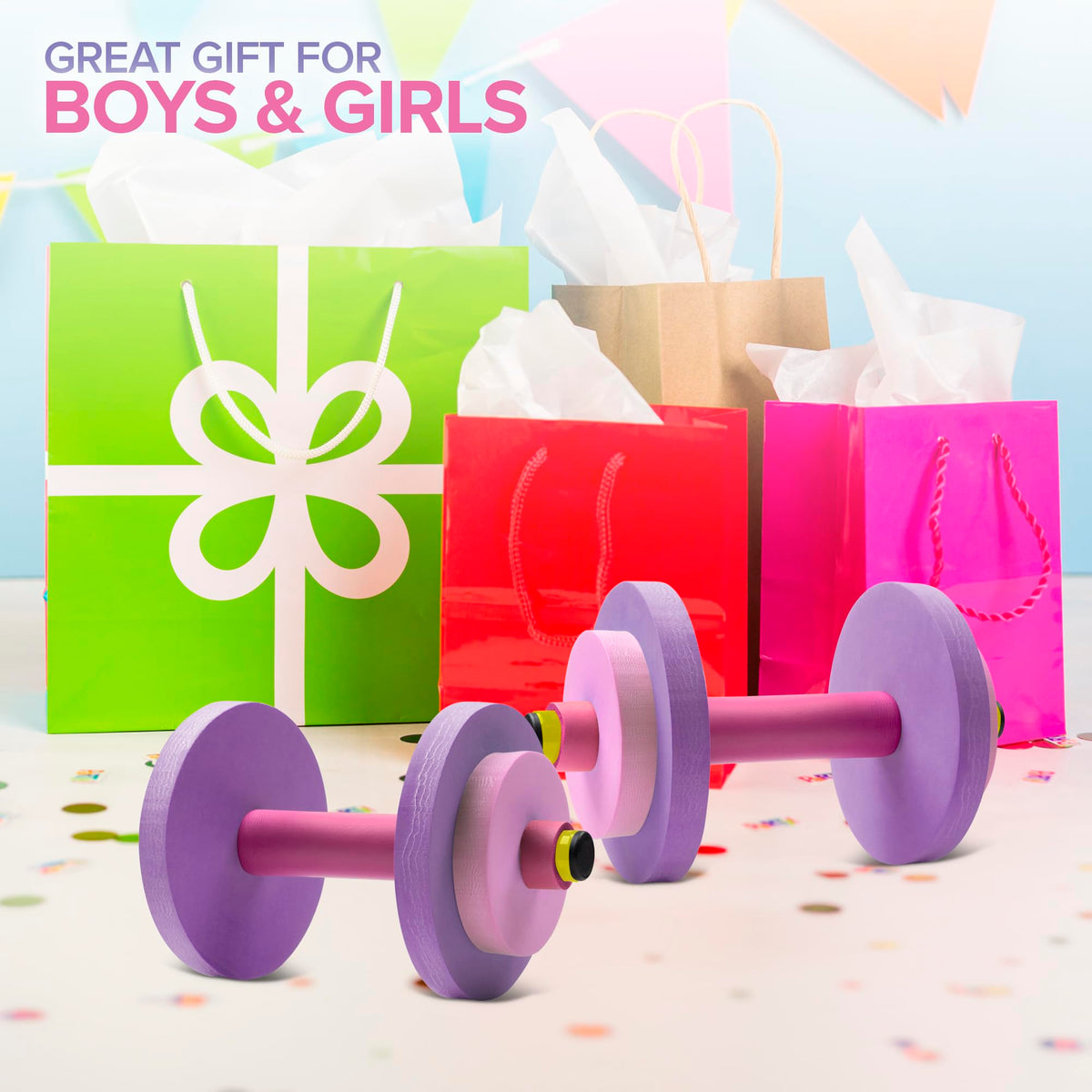 Modern Innovations Dumbbells / Pink/Purple / 14-16 ounces Categories