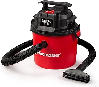 Vacmaster VOMCM205P 1101 2.5-Gal 2 Peak HP Wall Mount Wet/Dry Vac Red