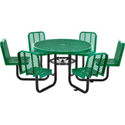 Global Industrial Green / 46" Dia. x 29" H / Industrial Picnic Tables
