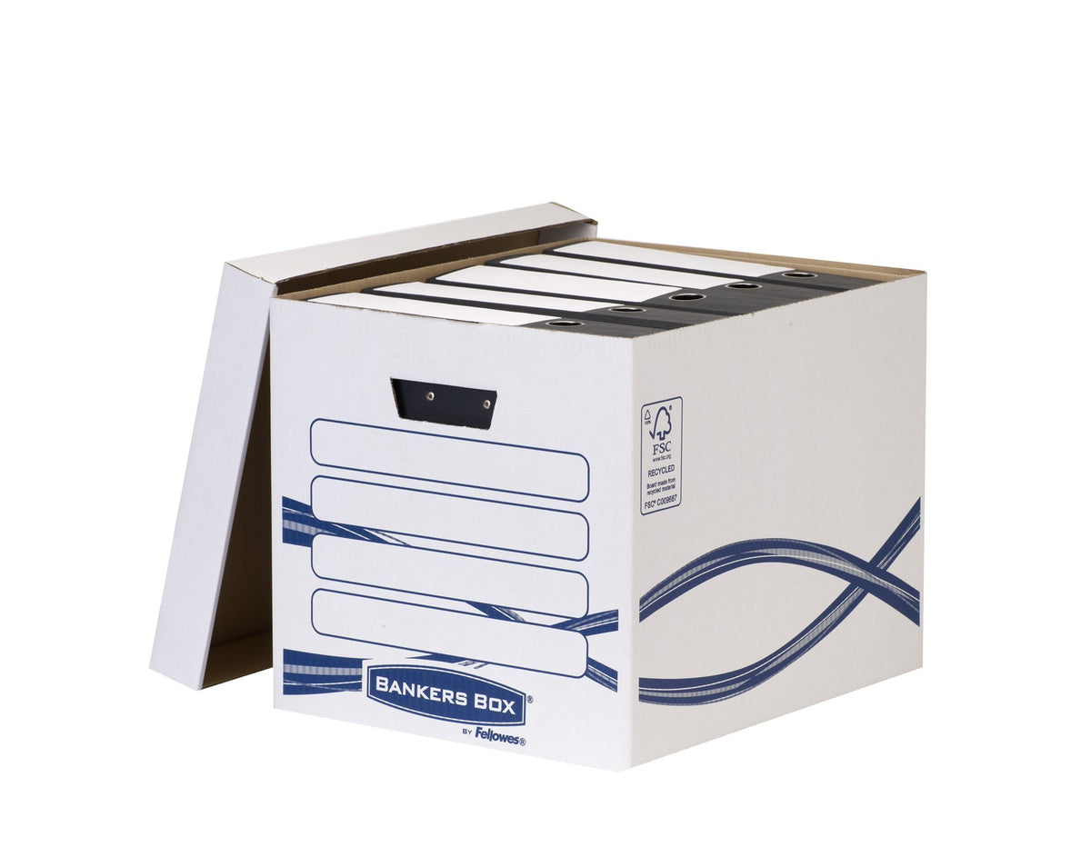 Bankers Box Hoch / Large Box / Blue Storage File Boxes