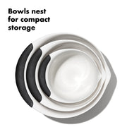OXO 1 Count (Pack of 12) / 5 Quart / White/Black Mixing Bowls