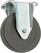 5" Hard Rubber Wheel, Medium Duty Rigid Plate Caster, 290 Lb. Capacity