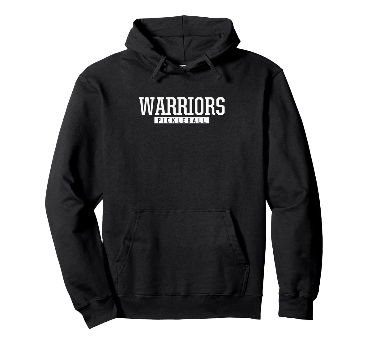 Curtis High School Pickleball HS Pullover Hoodie by Curtis Warriors Official High School Gear – Polyester, Black, Model AMYP0QAJ374
