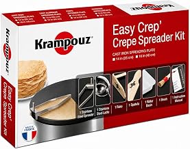 Krampouz AKE84 Crepe Batter Spreader Kit for 15.8" Cast Iron Griddles | Complete accessory kit for spreading crepe batter on 15.8" (40 cm) cast iron griddles.