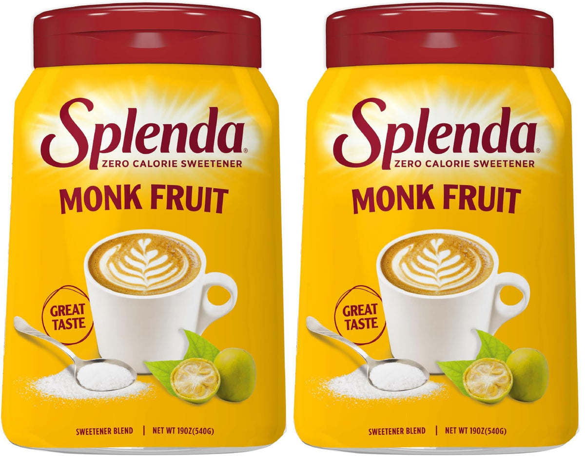 SPLENDA Monk Fruit / 19 Ounce (Pack of 2) / 1 Stevia