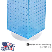 Azar Displays Pegboard + Hooks / Blue / 8 inches (W) x 8 inches (D) x 20 inches (H) Display Racks