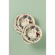 Lenox Winter Greetings Porcelain Salad Plates, 8 Inch, Set of 6