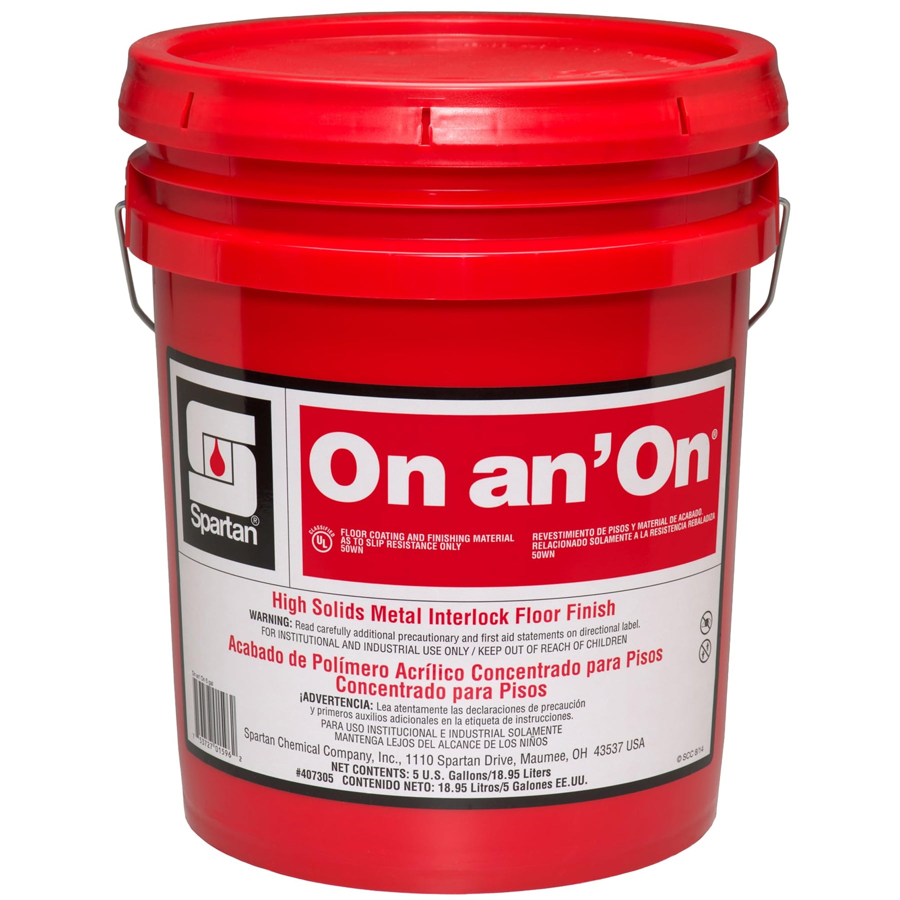 SPARTAN On an' On Floor High Solids Metal Interlock Finish 5 gallon Pail