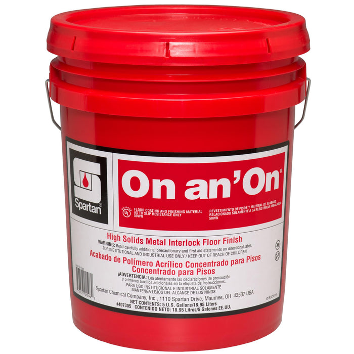 SPARTAN On an' On Floor High Solids Metal Interlock Finish 5 gallon Pail