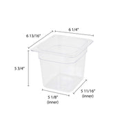 Thunder Group 6-Inch deep / Clear / 6.0 inches Storage & Transport