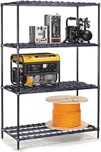 Nexel 24" W x 24" D x 74" H Poly-Z Brite Heavy Duty Wire Shelving, 4 Tiers