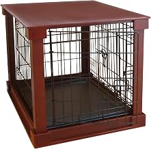 zoovilla Cage with Crate Cover, Mahogany, Medium