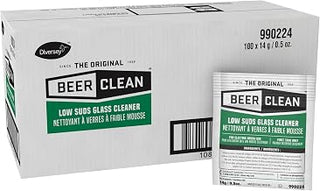 BEER CLEAN Diversey Low Suds Glass Cleaner for Electric Brush, 100 Pack