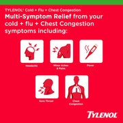 Cold + Flu + Chest Congestion Caplets by Tylenol – Commercial Grade
