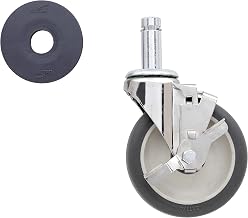 Metro 5MPB Super Erecta 5" Diameter Wheel Brake Stem Caster, 300 lbs Capacity