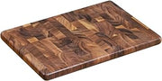 Zassenhaus End Grain Acacia Wood Carving Board 15.75 x 11.81 x 0.98 Inch Heavy Duty Wooden Cutting Board Butcher Block Chopping Board for Meat Cheese Bread Kitchen Prep