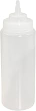 Crestware SB24CW (1 dz.) Squeeze Wide Mouth Bottle (1 Dozen), 24 oz, Clear