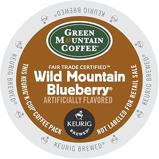 Green Mountain Coffee Roasters Green Mountain Fair Trade Wild Mountain Blueberry for Keurig Brewers 24 K-Cups (4 Pack) - Packaging May Vary