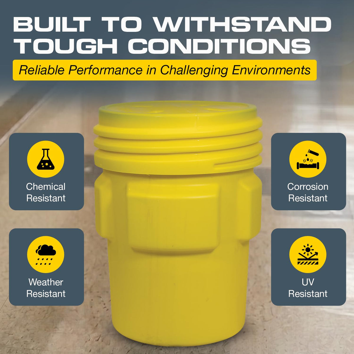 Eagle 95 Gallon / Yellow / Compact Hazardous Storage Equipment