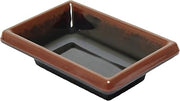 Thunder Group Tenmoku melamine dinnerware collection 2 oz, 3 3/4" x 2 1/2" rectangular sauce dish, comes in dozen