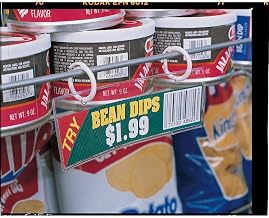 Shelf Price Tag Holder with Rings Clear Vinyl UPC Tag Holder - 5 1/4"L x 2"H 100 Per Box