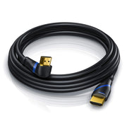 CSL - 8K HDMI Cable Angled 90° - 270° (3.0 m 270° Angled Plug) by CSL-Computer – 3,0m 270° Winkelstecker, Plastic Copper Aluminium Metal PVC, black, Model 648531864