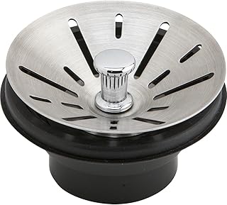 Elkay 3-1/2" Garbage Disposal Stopper/Strainer for use with Perfect Drain-Satin Finish