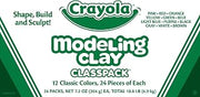 Crayola Modeling Clay Classpack (24 Packs), 12 Colors, Nontoxic, Teacher Classroom Must Haves, School Supplies for Kids
