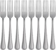 Oneida Tress Dinner Forks Silverware Set for 8, Flatware | mirror finish, dishwasher safe | cutlery set for kitchen and dining, utensil set, heavy duty, kitchen essentials