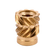 Plastic Thread Insert by E-Z LOK – One Size, Brass, Gold, Pack of 100, Model HI-004-WH