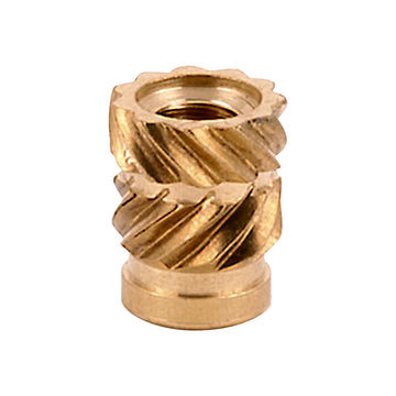 Plastic Thread Insert by E-Z LOK – One Size, Brass, Gold, Pack of 100, Model HI-004-WH