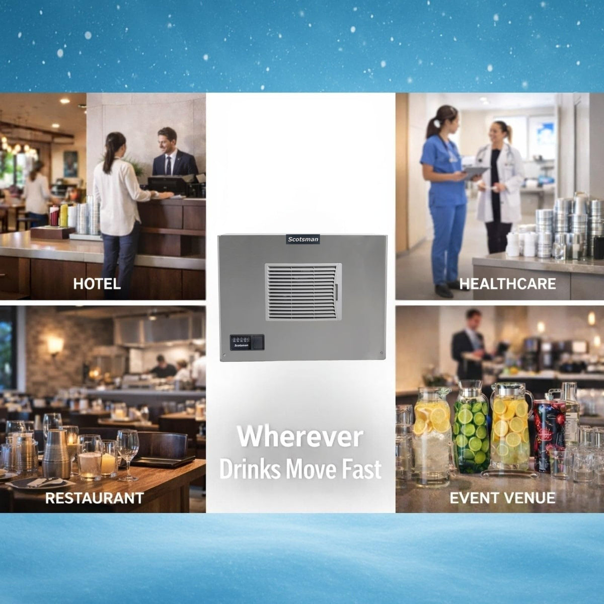 Prodigy Elite Small Cube 30" Ice Maker - 476 lb/Day by Scotsman – 476 lb / Day - No Storage - 208V, 0.0 pounds, Model MC0530SAX-32