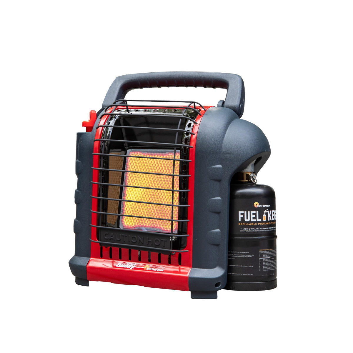9,000 BTU Portable Buddy Radiant Propane Heater by Mr. Heater – 9000, Steel and plastic, Red, Model F232000