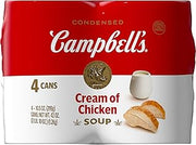 Campbell's Condensed Cream of Chicken Soup, 10.5 oz Can (4 Pack)