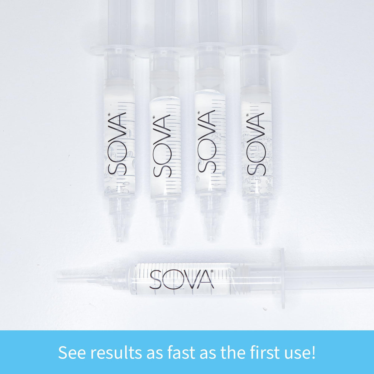 White - Teeth Whitening Replacement Gel - Peroxide for Extreme Whitening - 5 Pack - BPA by SOVA – 0.84 Fl Oz (Pack of 1), Model SOVAGEL5PK